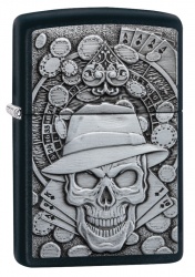 GR220119013 Zippo Классическая. Зажигалка ZIPPO Classic с покрытием Black Matte, латунь/сталь, чёрная, матовая, 38x13x57 мм
