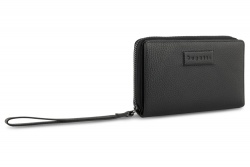 BG22121352 Bugatti ELSA. Кошелёк женский BUGATTI Elsa, с защитой данных RFID, чёрный, воловья кожа/полиэстер, 15,5х3х9,5 см
