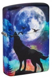 GR220119097 Zippo. Зажигалка ZIPPO Wolf Design с покрытием 540 Matte, латунь/сталь, разноцветная, матовая, 38x13x57 мм
