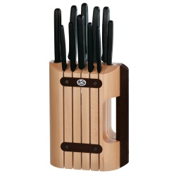 VX20051236 Victorinox Кухонная серия. Набор из 11 столовых приборов VICTORINOX: 6 ножей, вилка, мусат для овощей, овощечистка
