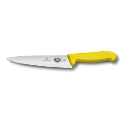 GR210919116 Victorinox 49968. Нож разделочный VICTORINOX Fibrox с лезвием 19 см, жёлтый