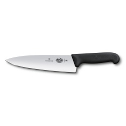 GR210919118 Victorinox 49968. Нож разделочный VICTORINOX Fibrox с экстра-широким лезвием 20 см, чёрный