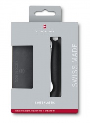 GR21091917 Victorinox SwissClassic. Набор VICTORINOX Swiss Classic: складной нож для овощей и разделочная доска, чёрная рукоять