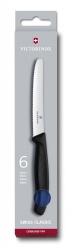 GR171113935 Victorinox SwissClassic. Набор из 6 столовых ножей VICTORINOX SwissClassic, 11 см, волнистая заточка, синяя рукоять