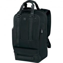 VX200512153 Victorinox Lexicon. Рюкзак VICTORINOX Lexicon Professional Bellevue 17&#39;&#39;, чёрный, нейлон/кожа, 32x20x47 см, 30 л