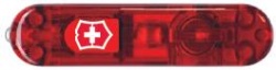 GR1711131242 Victorinox Запчасти. Передняя накладка для ножей VICTORINOX SwissLite 58 мм, пластиковая, полупрозрачная красная