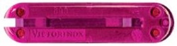 GR171113141 Victorinox Запчасти. Задняя накладка для ножей VICTORINOX 58 мм, пластиковая, полупрозрачная розовая