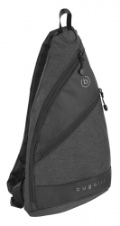 BG220702122 Bugatti UNIVERSUM. Рюкзак с одним плечевым ремнем BUGATTI Universum, графитовы, полиэстер меланж/тарпаулин, 23х14х42 см
