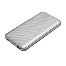 PB220330467 Portobello Carbon. Внешний аккумулятор Carbon PB, 10000 mah, серебро