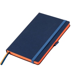 PB220330527 Portobello Blue ocean. Ежедневник Portobello Trend, Blue ocean, недатированный, синий/оранжевый