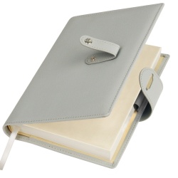 PB220330653 Portobello Passage. Ежедневник-портфолио Passage, серый, обложка soft touch, недатированный кремовый блок, подарочная коробка