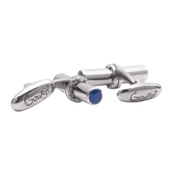 PB2203301067 Gourji. Запонки Gourji "Труба" серебро/эмаль 11,50 г