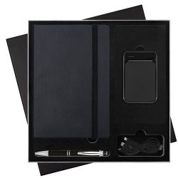 PB2203301125 Portobello. Подарочный набор Latte BtoBook/Alt/Starlight  (Ежедневник недат А5, Ручка, Power Bank)