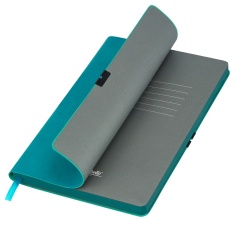 PB2203301235 Portobello InVelour. Ежедневник In Velour недатированный, бирюзовый