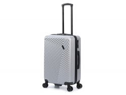 OA24082816140 Torber. Чемодан TORBER Lama, серебристый, ABS-пластик, 43 х 25,5 х 67 см, 62 л