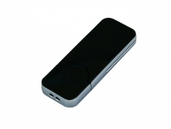 OA2102093148 USB-флешка на 128 Гб в стиле I-phone, прямоугольнй формы, черный