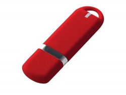 OA2102092279 USB-флешка на 8 ГБ 3.0 USB, с покрытием soft-touch, красный