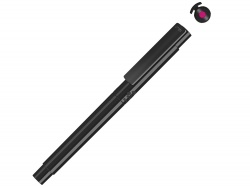 OA2102095878 Uma. Капиллярная ручка в корпусе из переработанного материала rPET RECYCLED PET PEN PRO FL, черный с розовыми чернилами