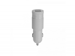 OA2102092994 RIVACASE. PS4222 W00 автомобильное ЗУ 2,4A / 2USB, без кабеля, белый