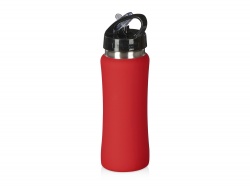 OA24082816179 Бутылка для воды Bottle C1, сталь, soft touch, 600 мл, красный