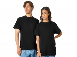 OA2408282589 US Basic. Футболка из джерси с протяжками Portofino унисекс, черный