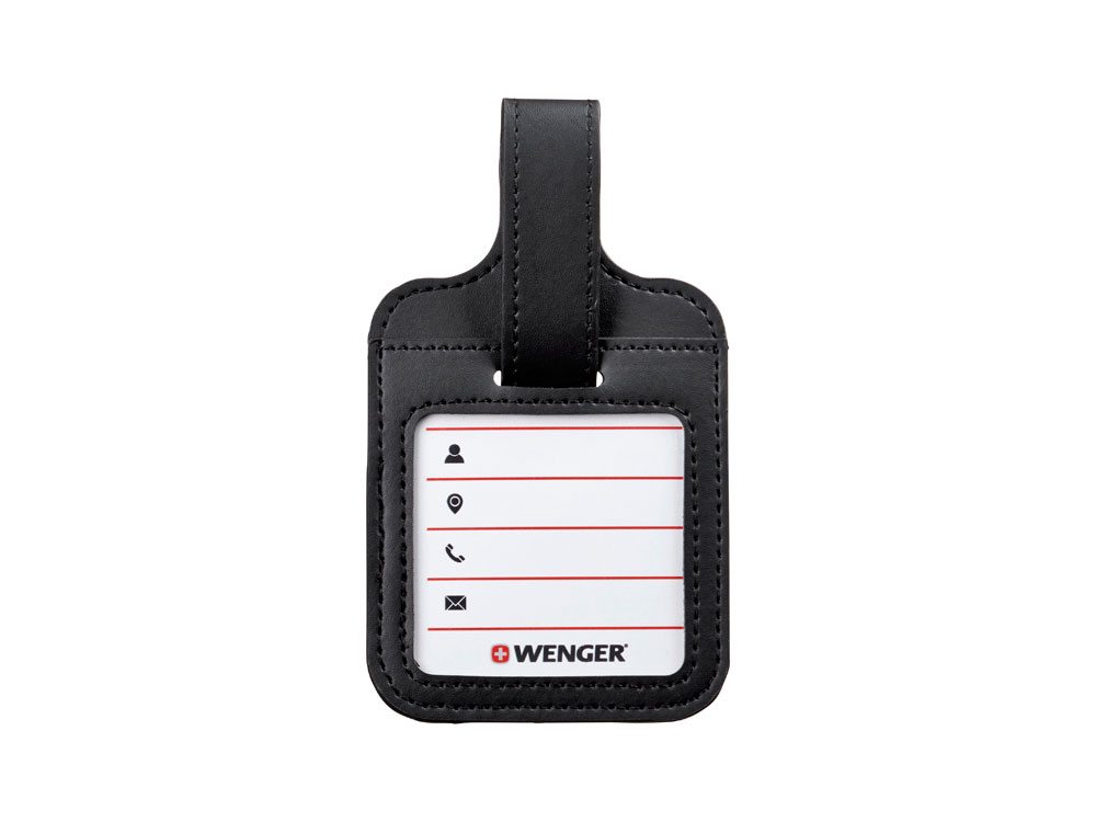 OA240828928 Wenger. Бирка для багажа WENGER, черная, полиуретан, 9 x 14 x 1 см