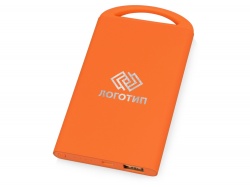 OA183032503 Портативное зарядное устройство Shine с зеркальной гравировкой, 4000 mAh, оранжевый