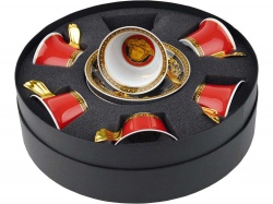 OA1701401125 VERSACE. Чайный набор на 6 персон Versace Medusa, красный/золотистый