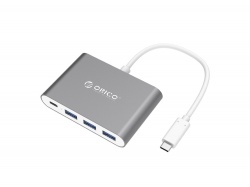 OA2003026906 ORICO. USB-концентратор Orico RC3A-SG (USB Type-C*1USB Type-A*3)/USB Type-C