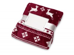 OA2102094336 Плед флисовый Snug, бордовый