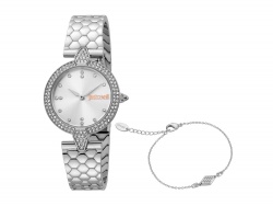 OA210208427 Just Cavalli. Подарочный комплект, состоящий из женских наручных часов и браслета. Just Cavalli
