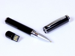 OA2102093561 USB-флешка на 8 Гб в виде ручки с мини чипом, черный