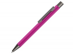OA2003021462 Uma. Ручка шариковая UMA STRAIGHT GUM soft-touch, с зеркальной гравировкой, розовый
