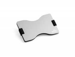 OA2408287123 MULLER. Визитница с защитой RFID, Сатин серебро
