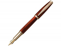 OA2003024226 Pierre Cardin MAJESTIC. Ручка перьевая Pierre Cardin MAJESTIC с колпачком на резьбе, коричневый/черный/золото