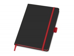 OA24082817536 Блокнот ColorNote Black, твердая обложка A5, 80 листов, черный с красным