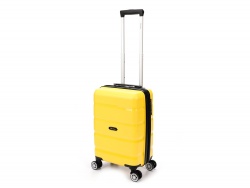 OA24082821476 Torber. Чемодан TORBER В Отпуск, жёлтый, полипропилен, 33 х 22 х 53 см, 35 л