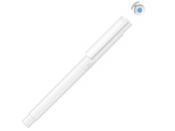 OA2102095898 Uma. Маркер в корпусе из переработанного материала rPET RECYCLED PET PEN PRO LIQEO, белый с голубыми чернилами
