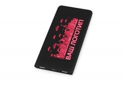 OA2003027044 Портативное зарядное устройство с подсветкой логотипа Faros, soft-touch, 4000 mAh