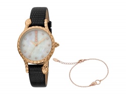 OA210208418 Just Cavalli. Подарочный комплект, состоящий из женских наручных часов и браслета. Just Cavalli