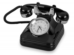 OA37W-BLK7 Часы Ретро-телефон, черный
