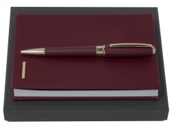 OA2003029142 Hugo Boss. Подарочный набор Essential Lady Burgundy: блокнот А6, ручка шариковая. Hugo Boss