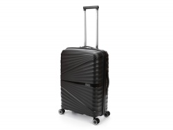 OA24082821466 Torber. Чемодан TORBER Nevo, чёрный, полипропилен, 45 х 26 х 66 см, 66 л
