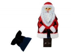 OA210210090 USB-флешка на 64 Гб Дед Мороз Santa под нанесение, белый