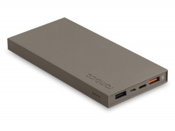 OA2102091012 ROMBICA. Внешний аккумулятор Rombica NEO ARIA Stone, 10000мАч, Soft-touch, PD, QCharge, Type-C, тёмно-серый