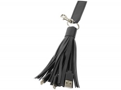 OA2003023707 Avenue. Тканевый кабель для зарядки Tassel 3-в-1, черный