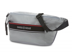 OA210208437 SWISSGEAR. Сумка на пояс SWISSGEAR, светло-серая, полиэстер с плетением рип-стоп, 38 x 5 x 15 см