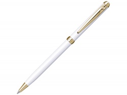 OA2003024233 Pierre Cardin Slim. Ручка шариковая Pierre Cardin SLIM с поворотным механизмом, белый/золото