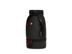 OA210208407 SWISSGEAR. Термосумка для ланча SWISSGEAR, прорезиненный полиэстер 600D, чёрный/красный, 17х17x37 см, 5 л