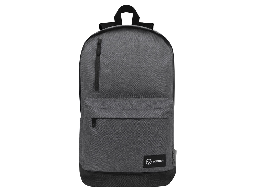 OA24082820400 Torber. Рюкзак TORBER GRAFFI, серый, полиэстер меланж, 46 х 29 x 18 см